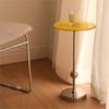 Stainless Steel Sofa Bedside Small Coffee Table Modern Minimalist Creative Mini Small Table Glass Coffee Table Removable