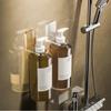 Adjustable Shampoo Bottle Holder Wall Mounted Hand Soap Wall Hanger Shower Gel Bottle Rack  Kitchen