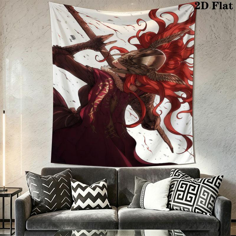 Malenia Rot Wall Hanging Printed Fabric Blanket Decorative Tapestries for Bedroom Living Room Home Decor