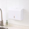 Large Capacity Paper Towel Dispenser No Punch Space Saving Tissue Box Holder Waterproof Wall-mounted Tissue Box Bedroom