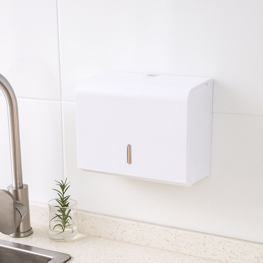 Large Capacity Paper Towel Dispenser No Punch Tissue Box Holder Tissue Dispenser  Bedroom