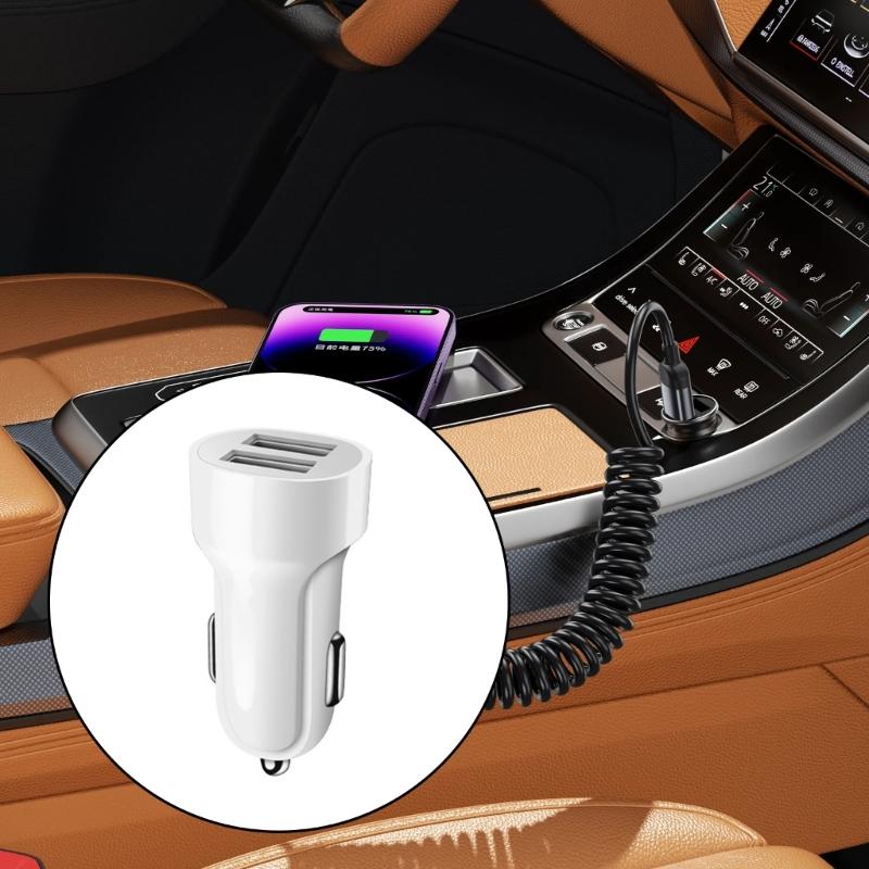 Intelligent Car Charger Rapid Car Charging Solution Double USB Car Fast Charging Adapter with Multiple Safe Protections