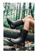 Women's 2025 Fashion Mid-Calf Waterproof Non-Slip Silicone Rain Boots with Thick Sole