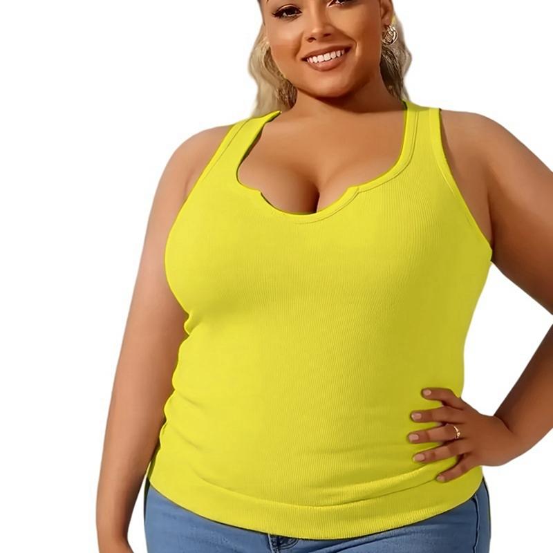 Женский жилет большого размера однотонный удобный повседневный топ без рукавов XL