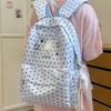 Schoolbag New Polka Dot Rabbit Backpack Female Student Large Capacity Lightweight Cute High Value School Bag Casual Versatile Backpack
