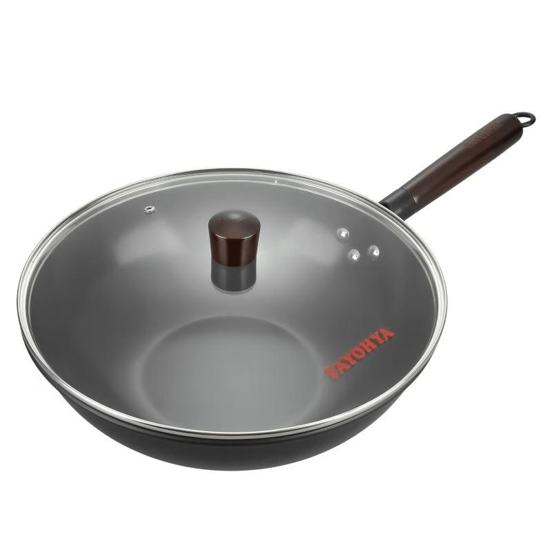 TAYOHYA Gold-Dot Titanium Ceramic Non-stick Wok 32cm