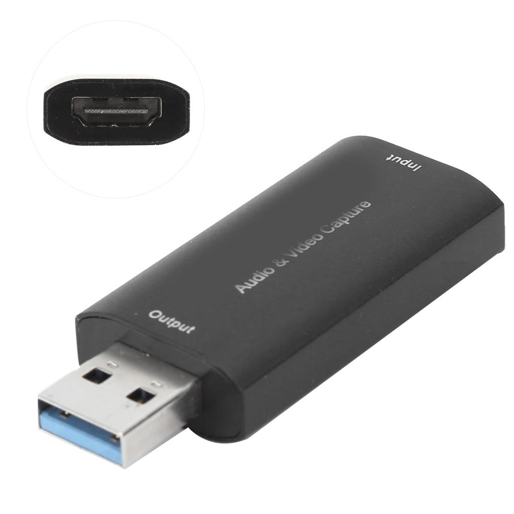 226 High Definition Audio Video Capture Card for HDMI F TO USB M Capture CardBlack