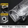 0.35/0.55MM Thickness Transparent PVC Tarpaulin Rainproof Cloth Balcony Windows Awning Tarp Pet House Waterproof Cover Tarpaulin