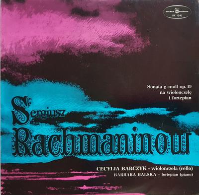 LP Schallplatte SERGEI WASILJEWITSCH RACHMANINOW - Sonate g-Moll Op.19 für Violoncello  SX1342 Polskie Nagrania Polen Klassik Gebraucht