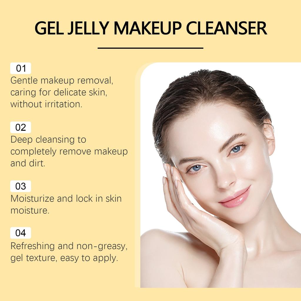Makeup Remover Cream Cleansing Gel Deep Cleansing For Eyes And Lips, Gentle And Non Irritating Makeup Remover 100ml