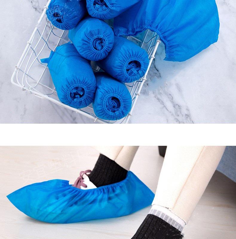 Plus Size Durable Non-Woven Indoor Shoe Covers for Adults and Children - Dustproof and Thickened