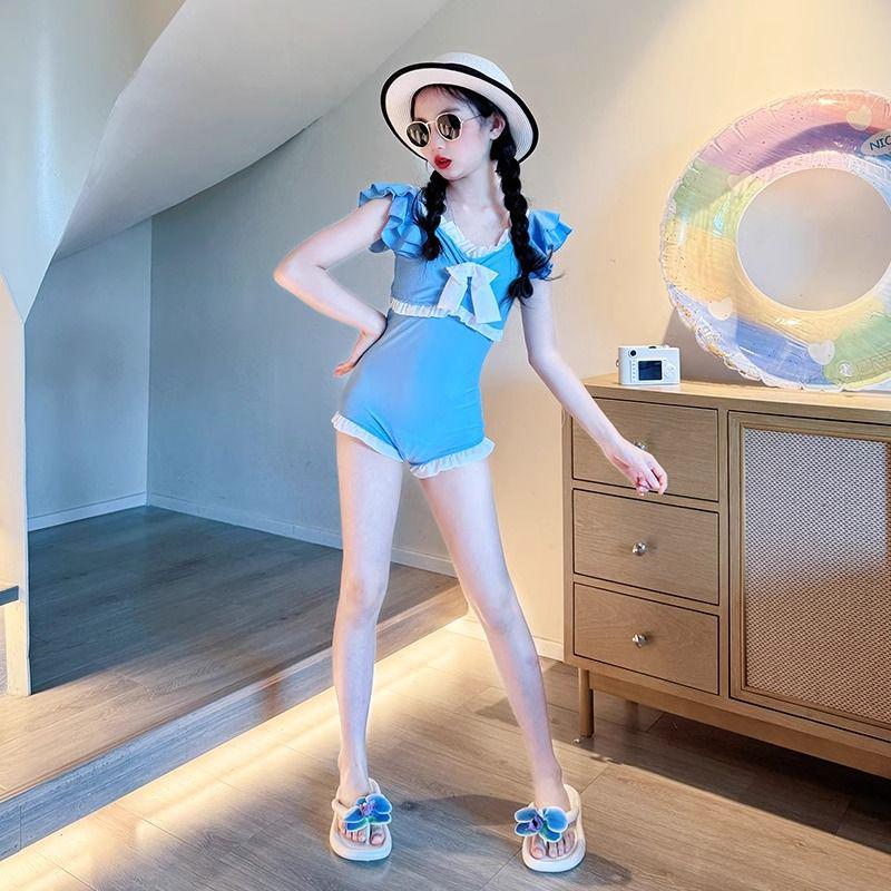 2025 Girls' High-End Fashion One-Piece Swimsuit for Professional Summer Training