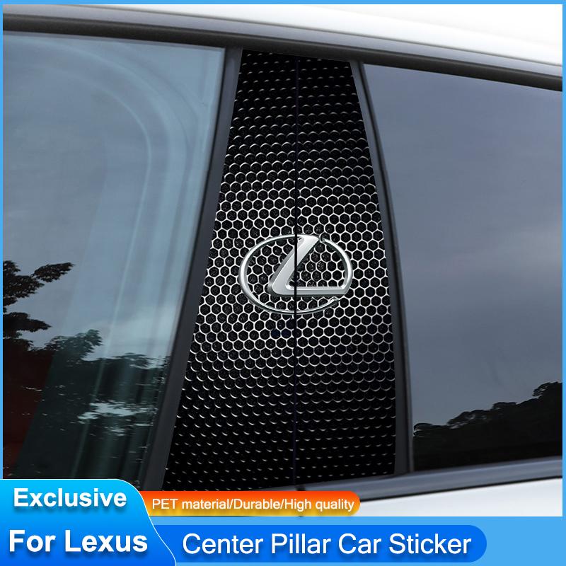 Car Stickers B-Pillar Center Column Decoration Cover Decals Auto Accessorie For Lexus RX330 IS250 Ct200h ES300h RX350 IS300h CH0