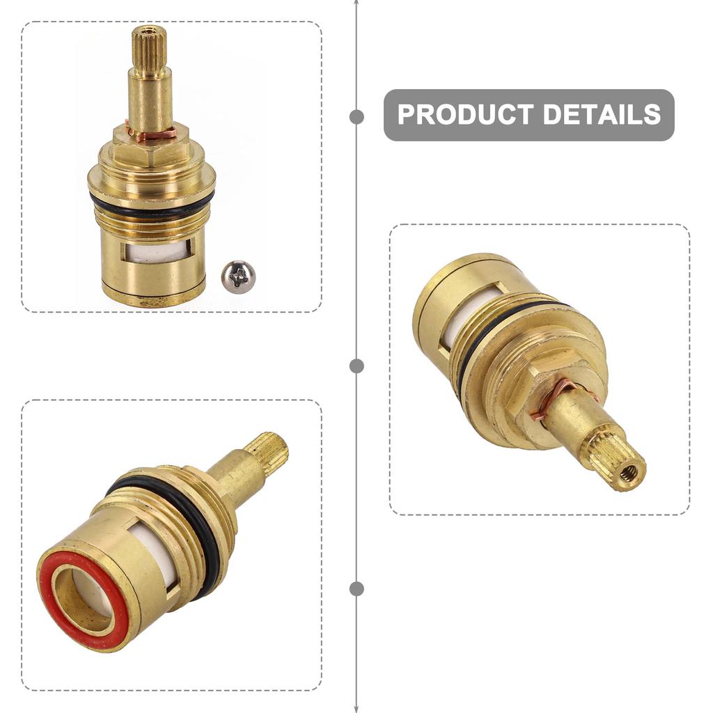1pcs Replacement Brass Ceramic Tap Valve Cartridge G3/4 Cartridges Gland Insert 20 Teeth Bathroom Faucet Accessory