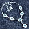 Blue Triplet Opal Gemstone 925 Sterling Silver Jewelry Necklace 18" M-3182