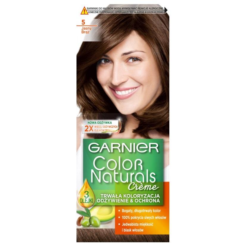 Garnier Color Naturals Light Brown Permanent Hair Dye Cream, Single Pack