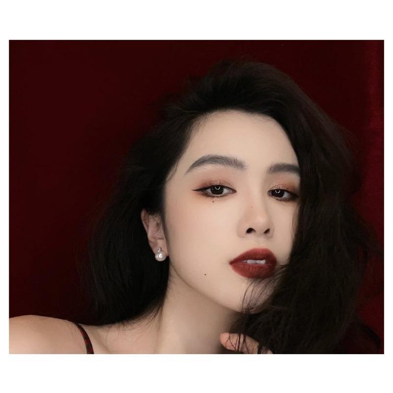 Classic Retro Elegant Pearl Zircon Stud Earrings 925 Silver For Women Jewelry