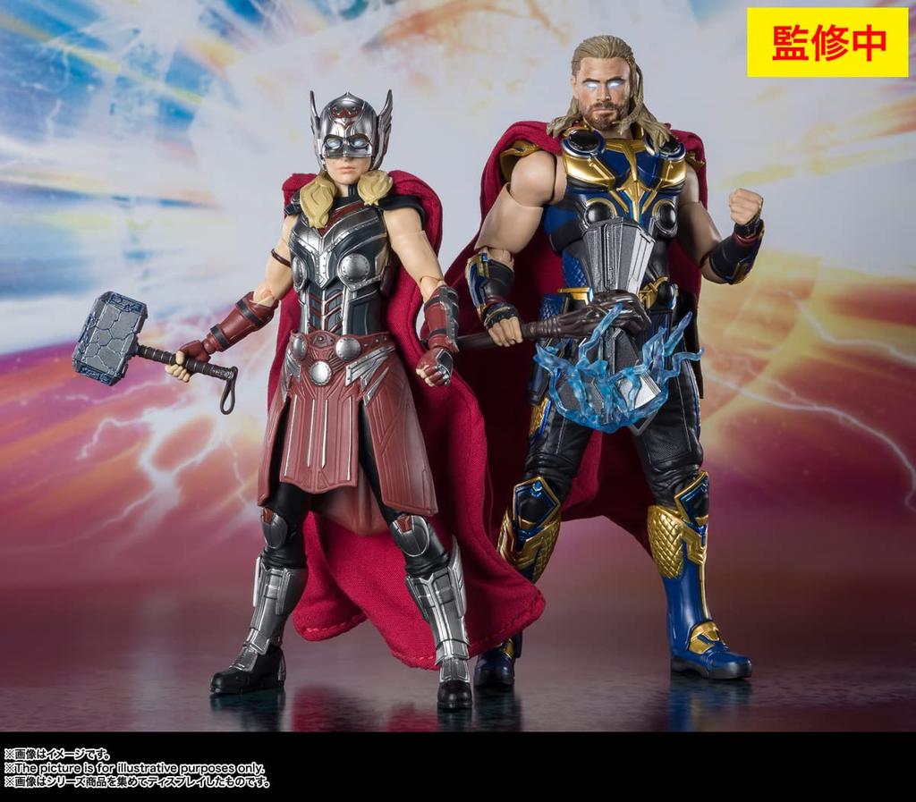 TAMASHII NATIONS MARVEL Jane Foster Approximately 145mm ABS PVC Cloth Painted Movable Figure S.H.Figuarts (Thor/Love & Thunder) & &