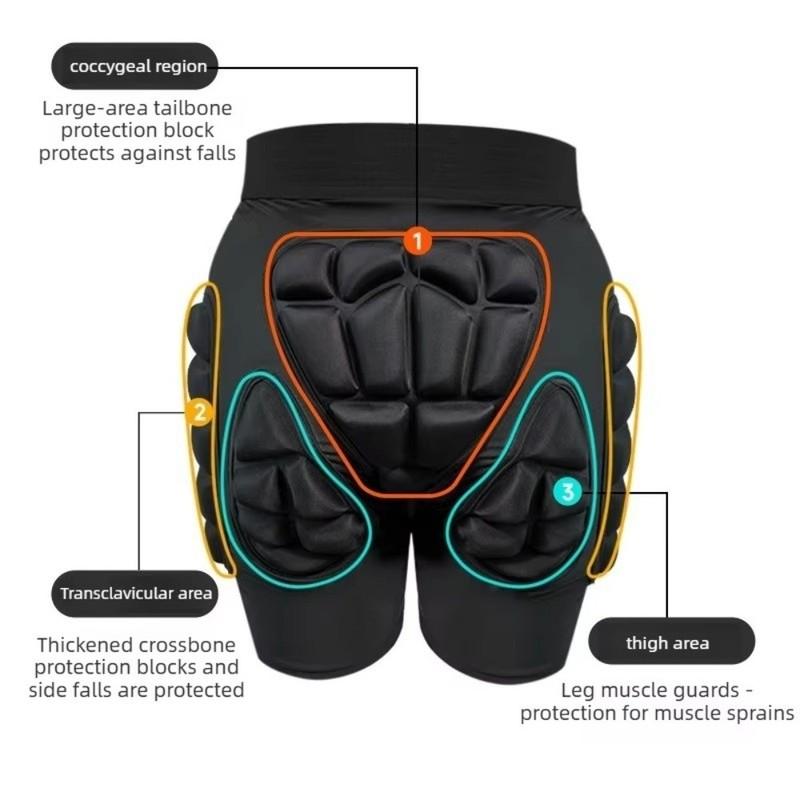 EVA Hip Protection Pants Shock Absorption Breathable Hip Protector Butt Protection Fall Prevention Hip Paddeds