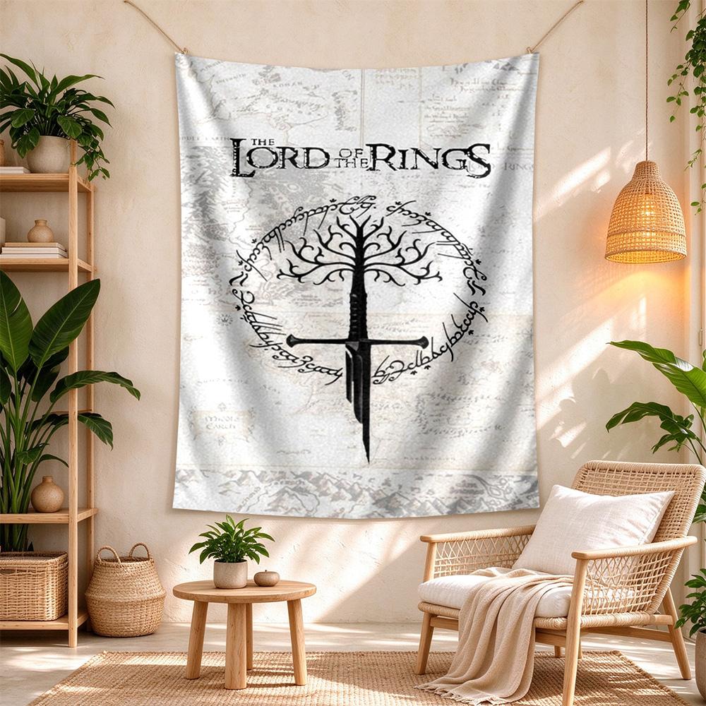 Lord Rings Boho Wall Tapestry Nordic Minimal Designed for Living Room Bedroom Reading Corner All Season Exotic Pattern Perfect Gift for Dorm Roommate