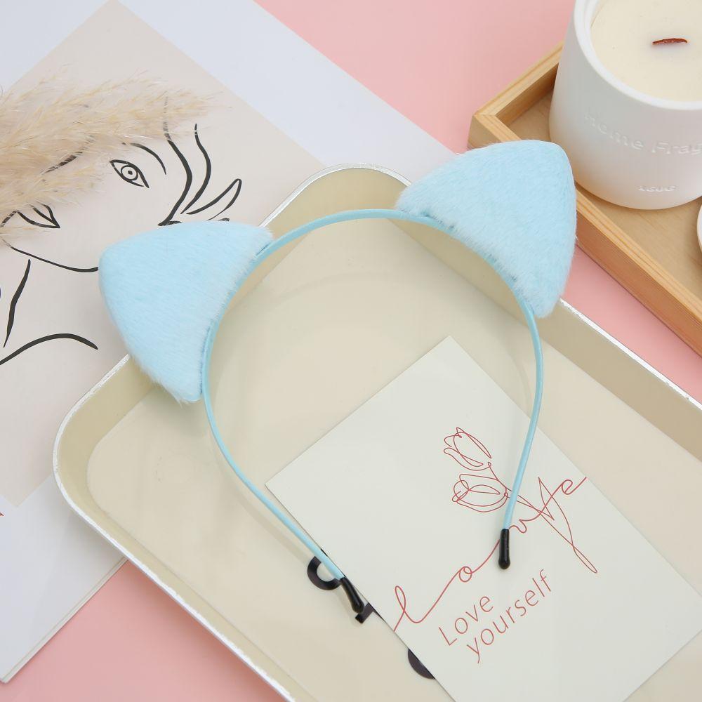 Cat Ears Furry Headbands for Women and Girls, Makeup of Party Decoration, Daily Wearing, Cute