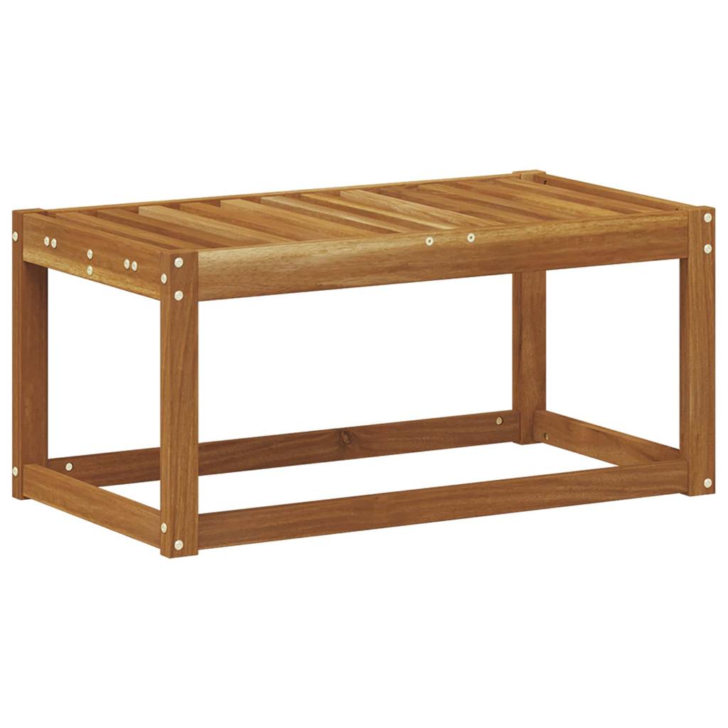 Outdoor Stool Bench Natural 79 x 43 x 37 cm Solid Acacia Wood