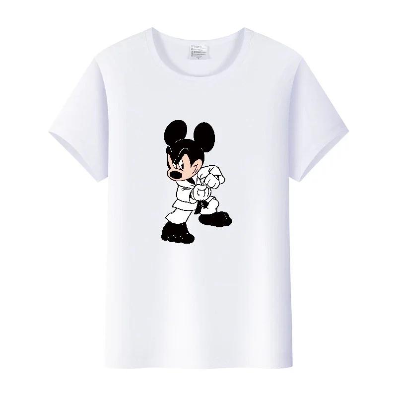 Kawaii Summer Short Sleeve t-shirt Cartoon Tshirt Female Top Loose Tee Mickey Mouse Graphic Clothes Gift Unisex