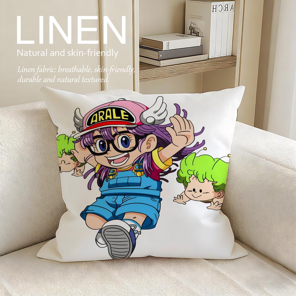 Anime Kawaii Dr Slump Cushion Cover Pillowcase Set Pcs X X Breathable Washable Sofa Cushion Cover