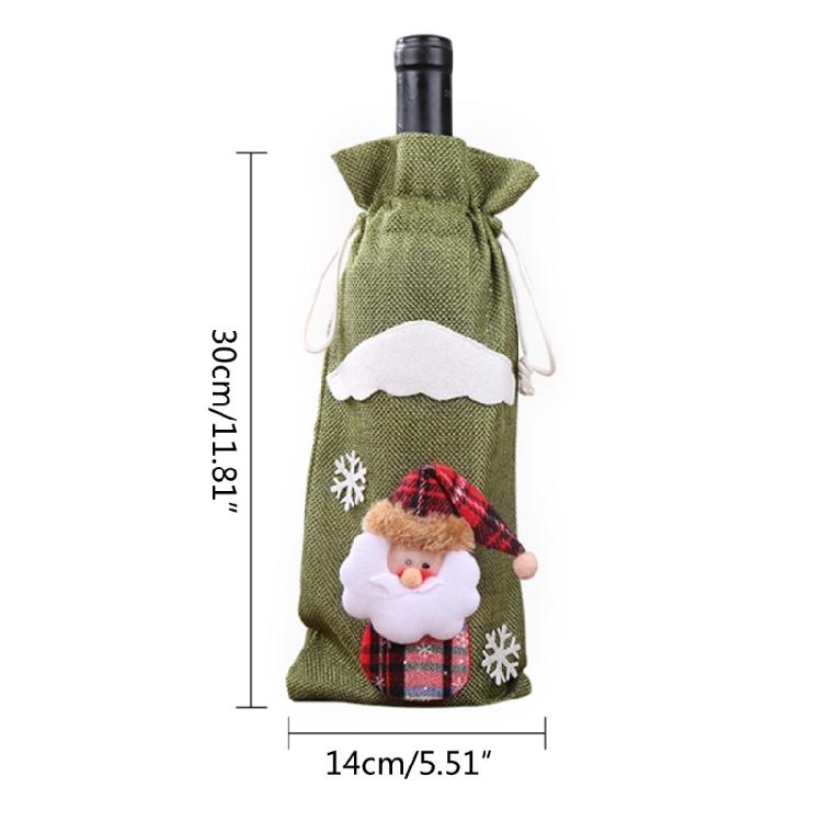 Christmas Wine Bottle Cover Wine Gift Bag New Year 2023 Xmas Gifts Holiday Party