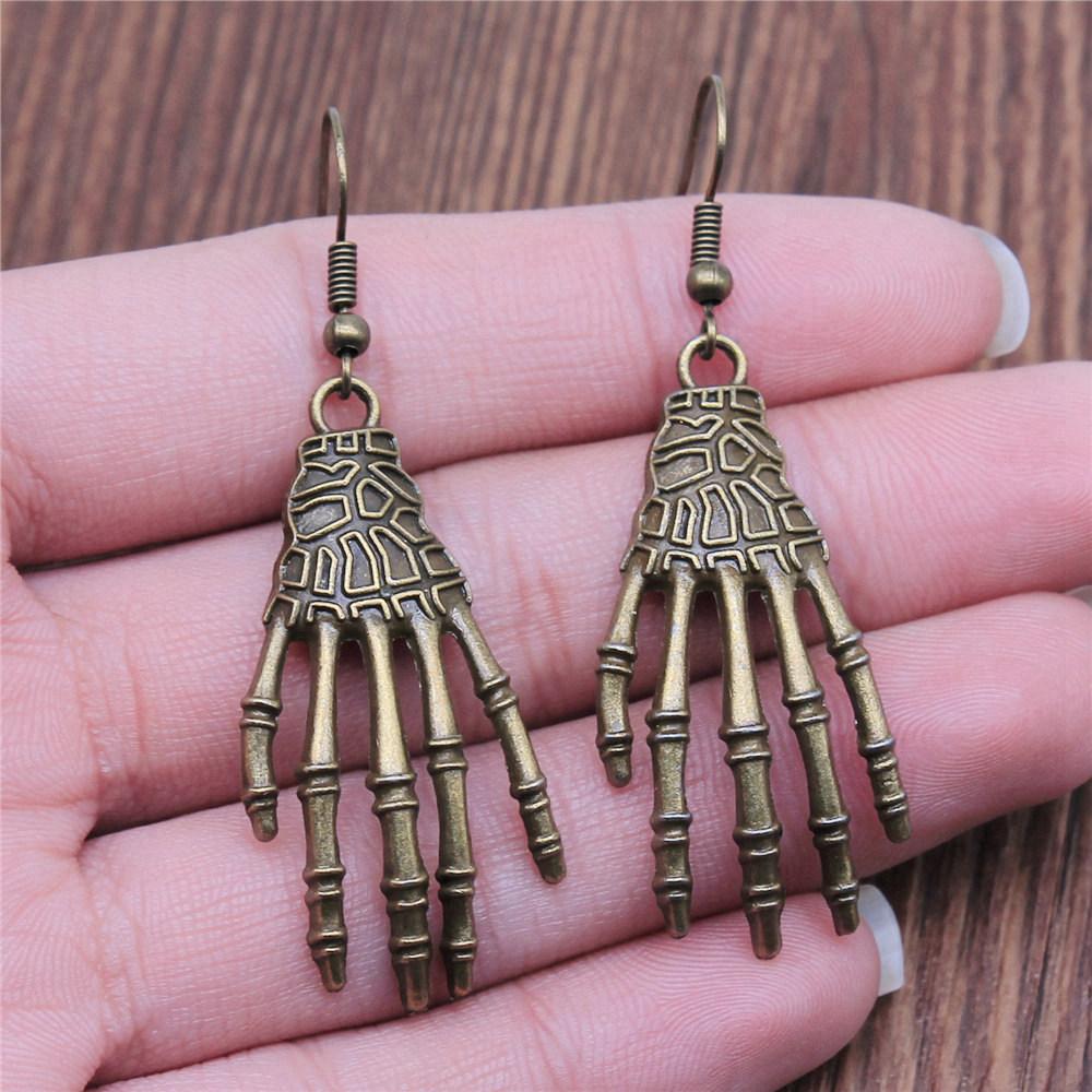 Trendy Initial Halloween-Themed Drop Earrings Various Styles Fun Layering Gift for Mom