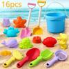 Strand Speelgoed voor Kinderen Speelsets Speelset Baby Zand Water Speelset met Emmer Schep Hark Gieter Zomer Buiten Zandbak Gereedschap voor Peuters