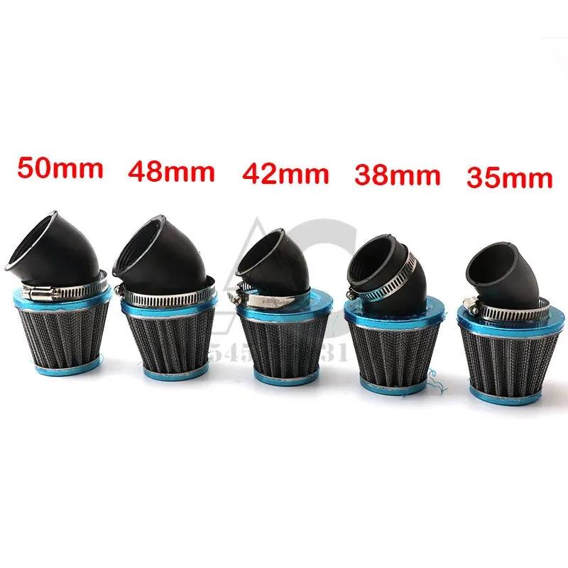 Motorrad Luftfilter 35mm 38mm 42mm 48mm 50mm Universell Passend für 50cc 110cc 125cc 140cc Motorrad ATV Roller Pit Dirt Bike