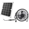 Taşınabilir 5W Çift USB Güneş Enerjili Fan Seti Güneş Paneli Monokristal Silikon Güneş Paneli
