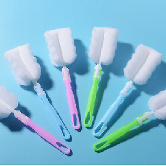 Long-Handle Detachable Sponge Cleaning Brush for Insulated Cups & Baby Bottles