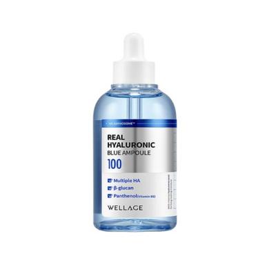 WELLAGE Real Hyaluronic Blue Ampoule 100 Intensiv-Feuchtigkeitsserum 100ml