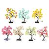 Plastic Simulated Rose Tree Night Light with USB Connectivity Plastic Texture Suitable for Desk and Shelf Decorating