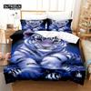 Ferocious Animals Bedding Set, 3Pcs Duvet Cover Set, Soft Comfortable Breathable Duvet Cover, For Bedroom Guest Room Decor