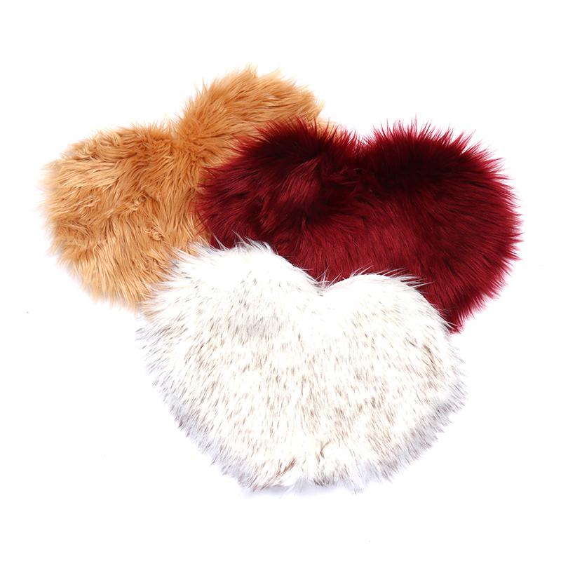 Heart Shape Hand Rest Nail Cushion Nail Art Photo Background Fluffy Table Pad