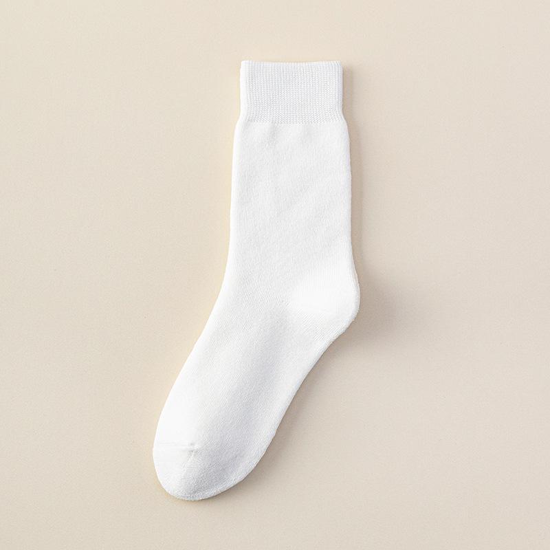 

Pure Cotton Socks - Children s Thickened Circular-shaped Warm and Odor-resistant Mid-calf Socks for Autumn and Winter. 1 pair