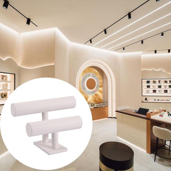 Doppelstöckiger Armbandständer, horizontaler Uhrenständer für den Schreibtisch, für die Kommode im Schlafzimmer