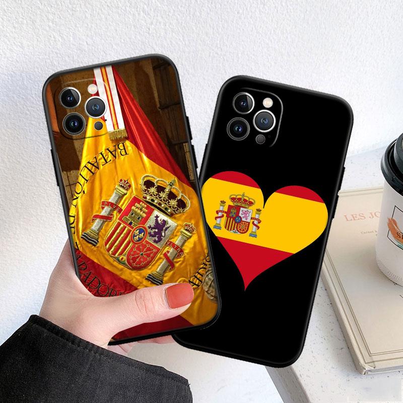 PP57 Spain Flag Soft Shell Phone Case for Xiaomi Xiaomi Poco M4 M5 M6 M7 X3 X6 X7 F8 Ultra Pro GT NFC