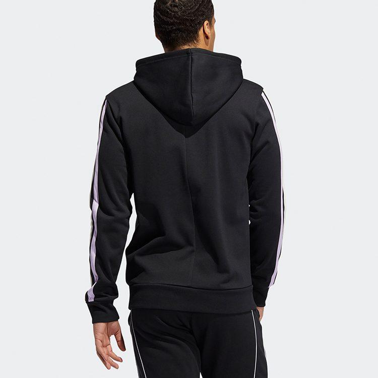 adidas Sweatshirts Men's Black Hooded Moderate Regular GU0505