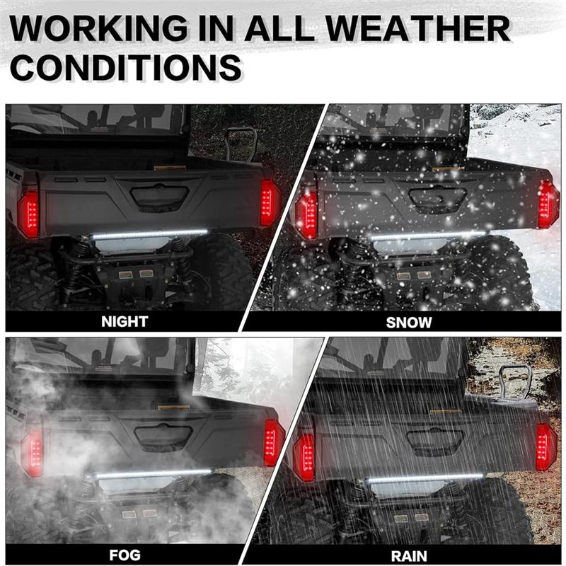 A58X-UTV Tail Light Assembly LED Taillight For Polaris Ranger 570 900 1000 XP General 1000 Rear Brake Stop Light 2412774