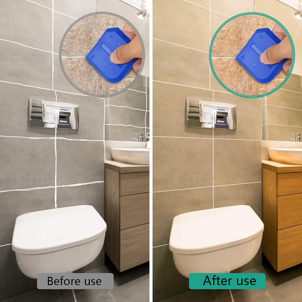 9PC Silicone Caulking Tool Set Metal Scraper Sealant Remover Finishing Tool For Grout And Tile Edges