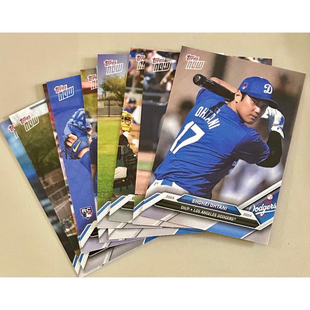 Used 2024 Topps NOW Dodgers Shohei Ohtani Yoshinobu Yamamoto MLB Road To Opening Day Team English version