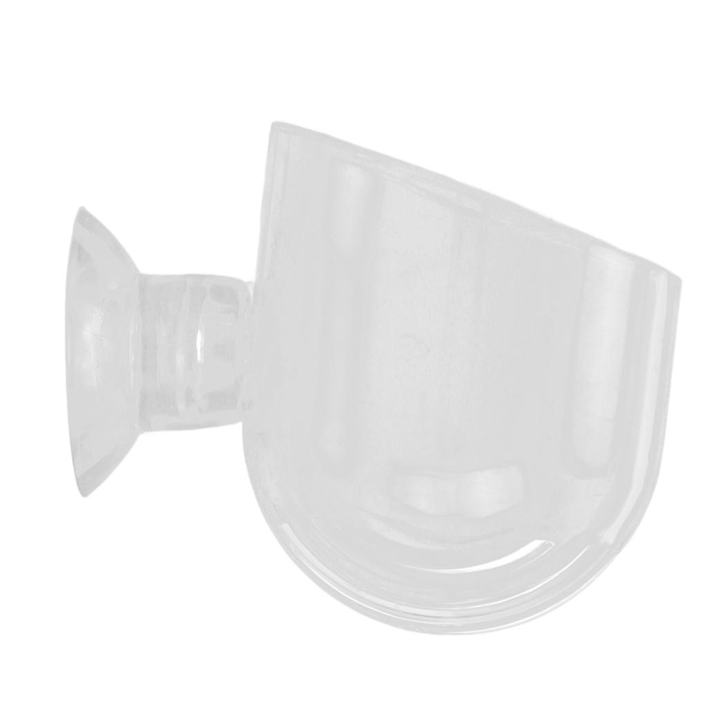 Aquarium Red Worm Feeder Transparent Small Cone Fish Tank Feeding Cup for Brine Shrimp Blood Worm