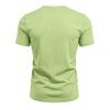 Men Casual Summer Loose V Neck Short Sleeve Solid T Shirt
