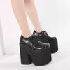 Fashion 2025 New Fashion Women's Extreme High Heels 17cm Chunky Heel Thick Platform Stage Performance Plus Size Pumps Shoes”