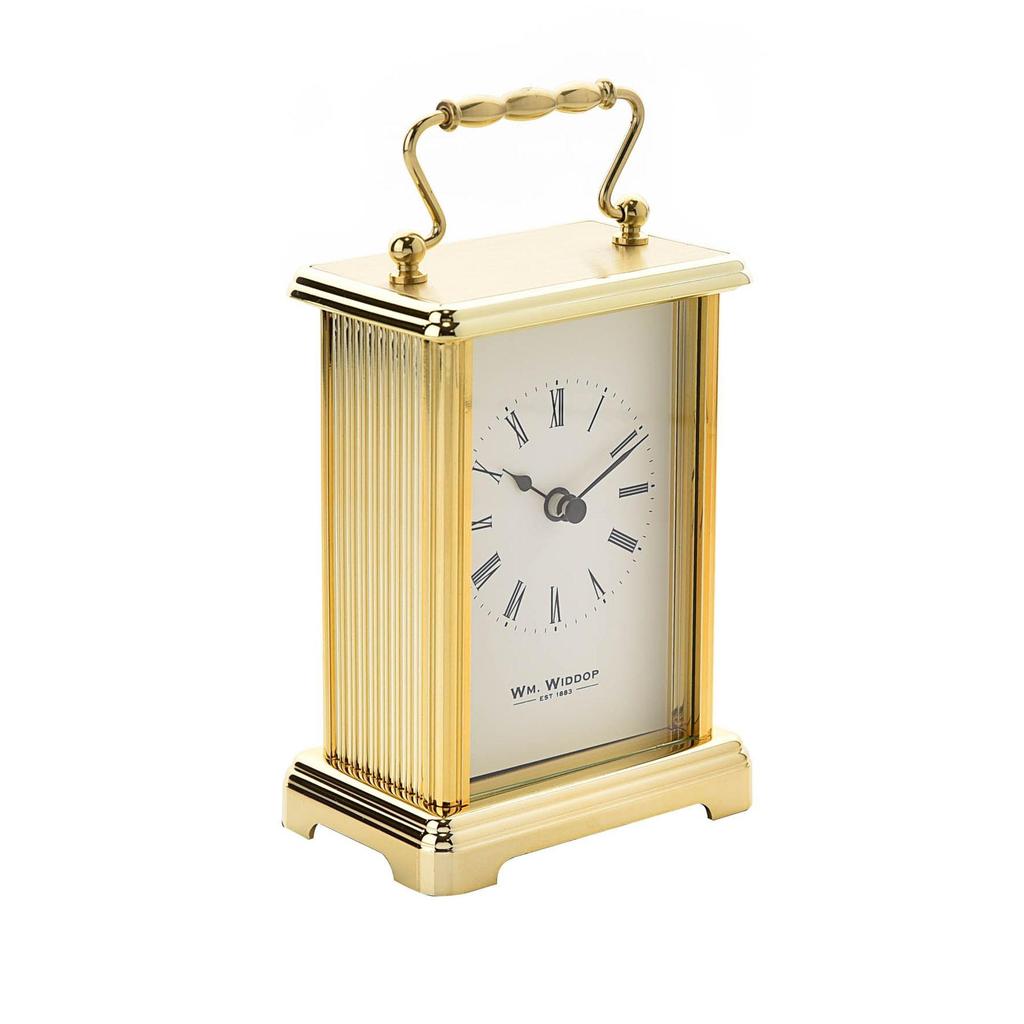 Wm.Widdop Carriage Clock - White Dial