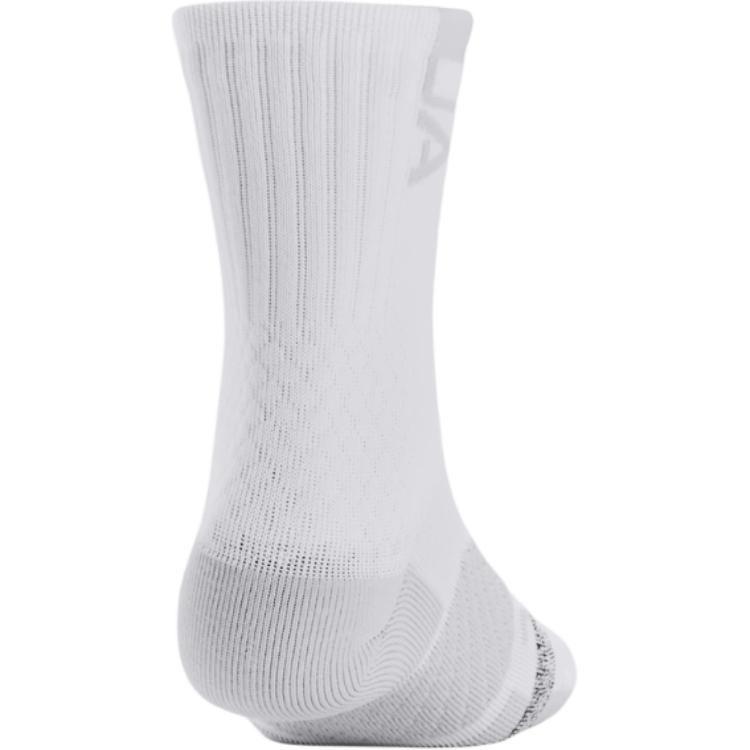 Under Armour Playmaker Crew Socks Unisex White 1376229-100